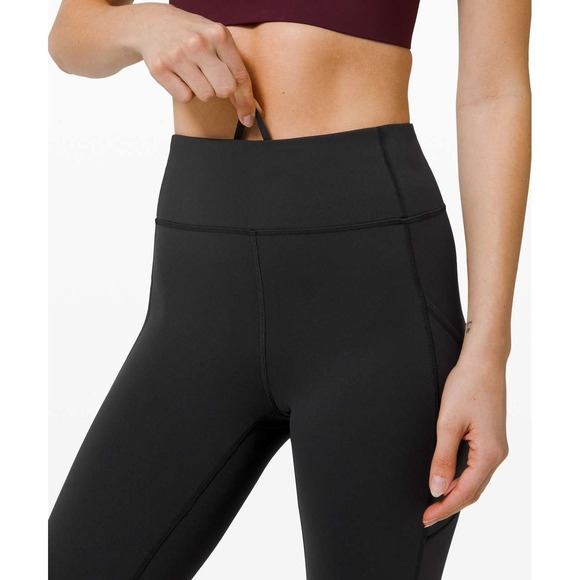 Lululemon Invigorate High-Rise Tight 25" Women's Size 8 Black Leggings W5CQFS - Picture 11 of 13